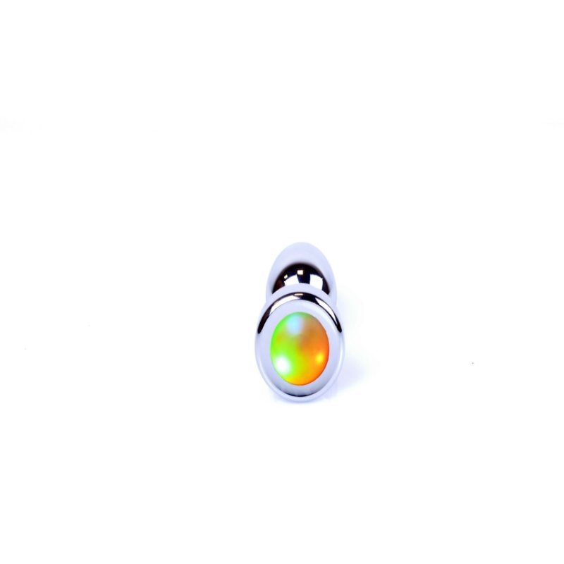 Анальна пробка - Jewellery Silver Plug Disco Flashlight