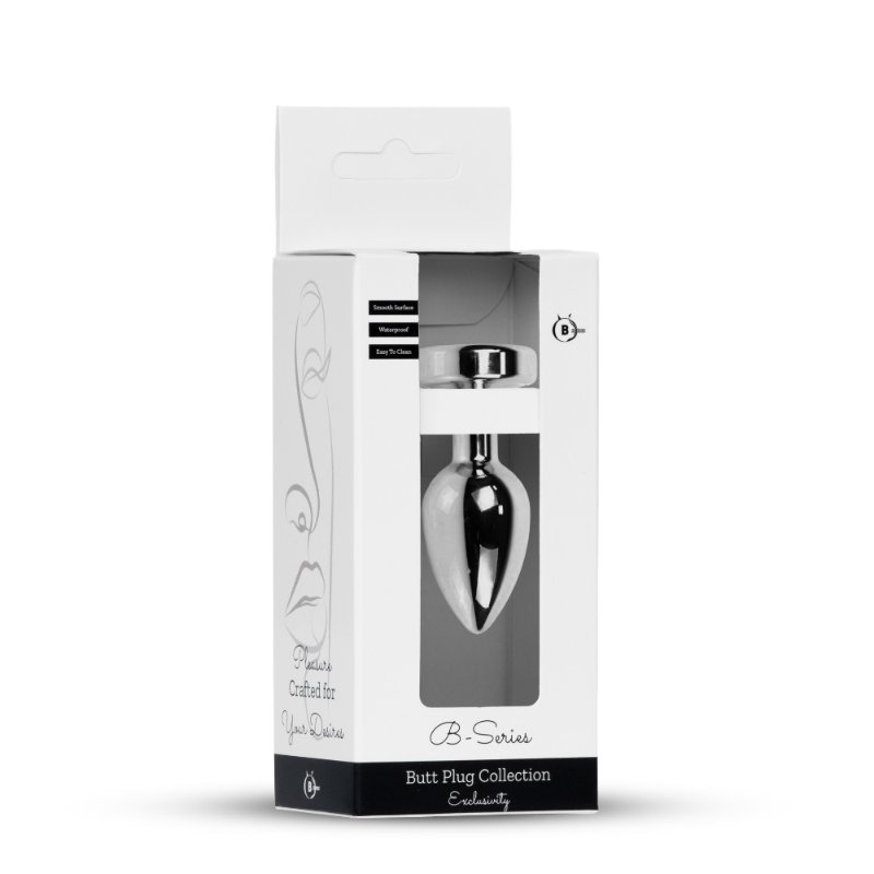 Анальна пробка - Jewellery Silver Plug Disco Flashlight