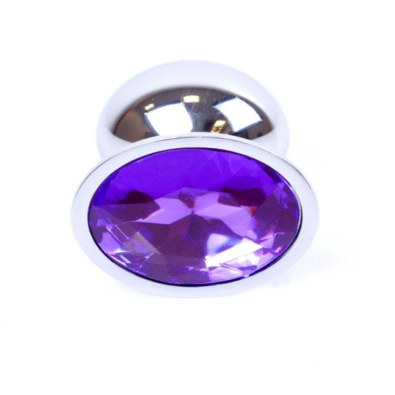 Анальна пробка - Jewellery Silver Plug Purple