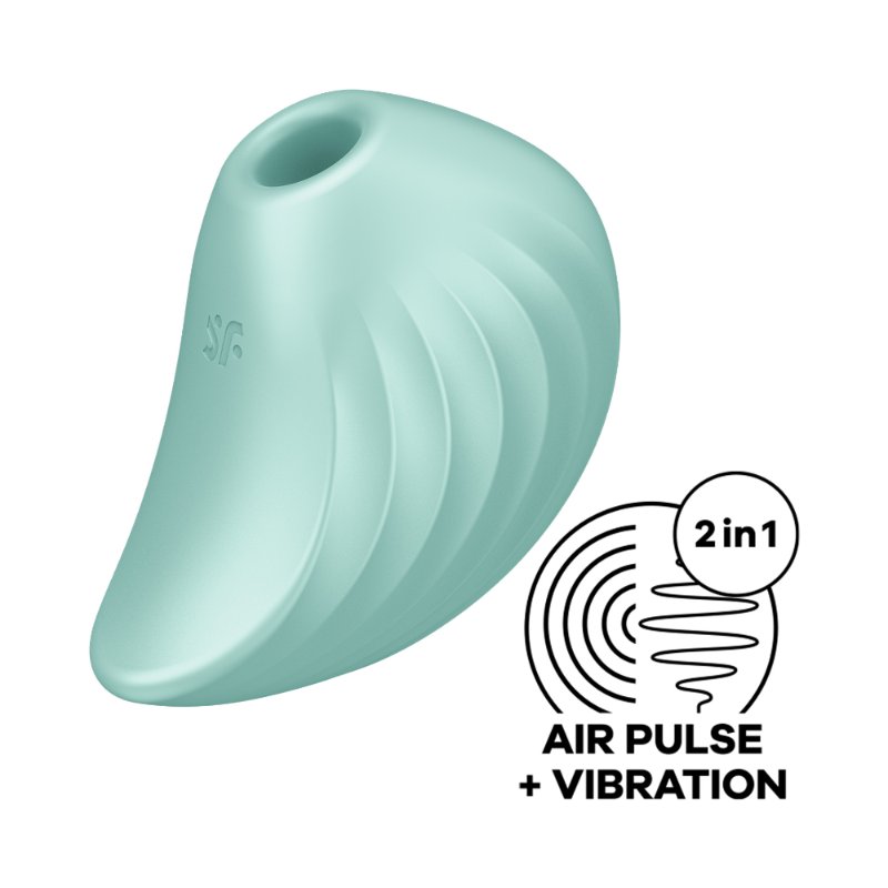 Вакуумний кліторальний вібратор - Satisfyer Pearl Diver Mint