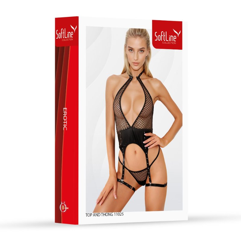 Комплект білизни - Set top and thong 11025, black M