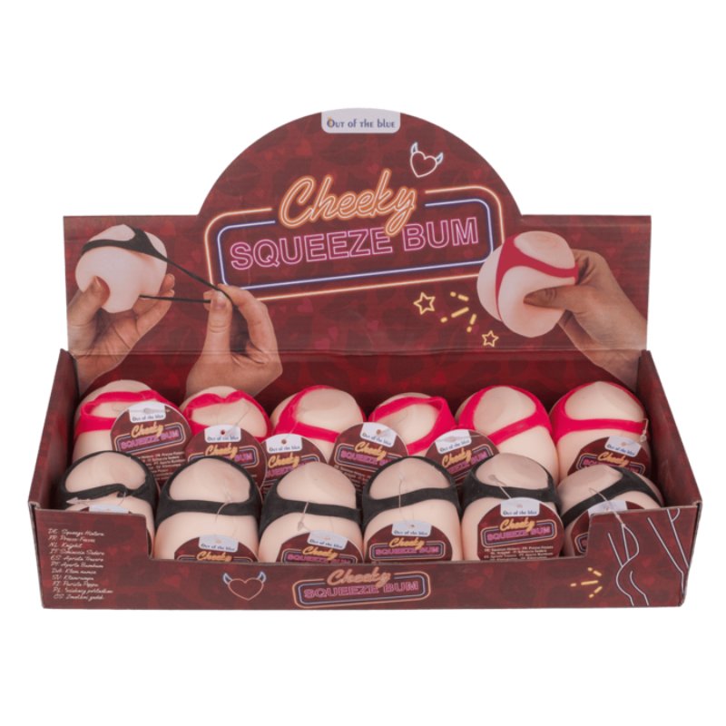 Антистрес Squeeze Cheeky Bum Black