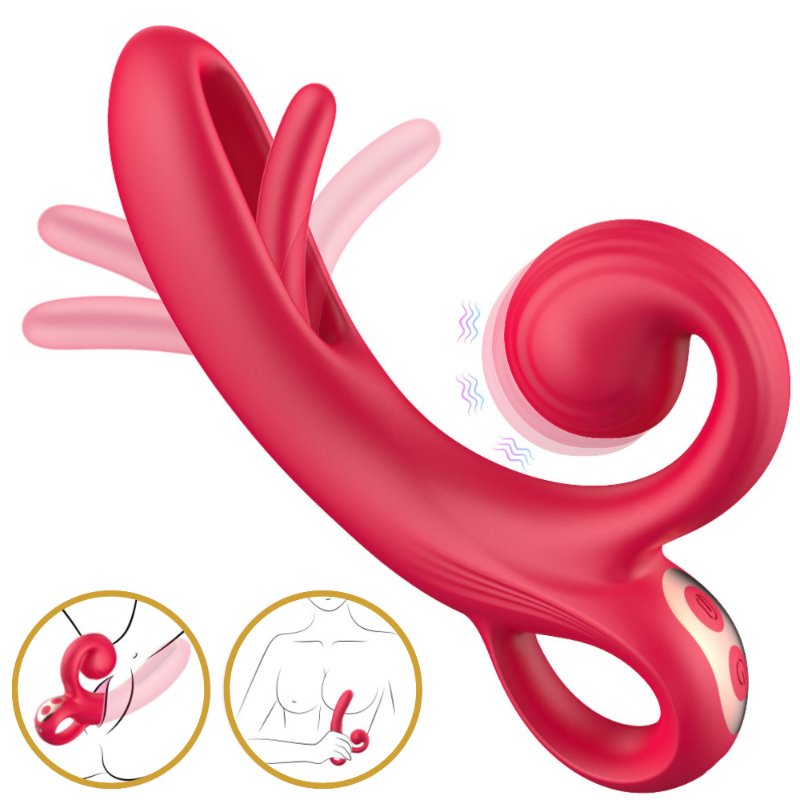 Вібратор - Erospace Sweet Play Tongue Flipping Vibrator A4