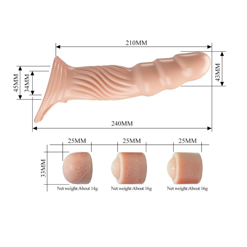 Насадка на член - Pretty Love Adjustable Penis Sleeve Extender 3.0"