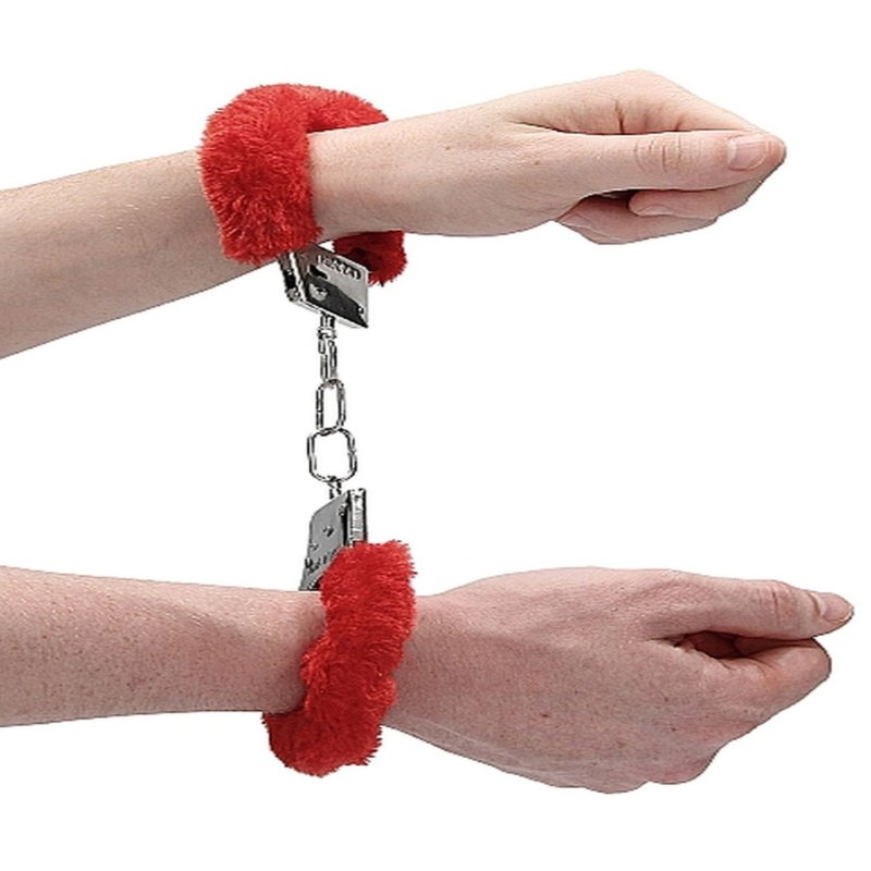 Наручники - Ouch! Beginner's Handcuffs Furry Red