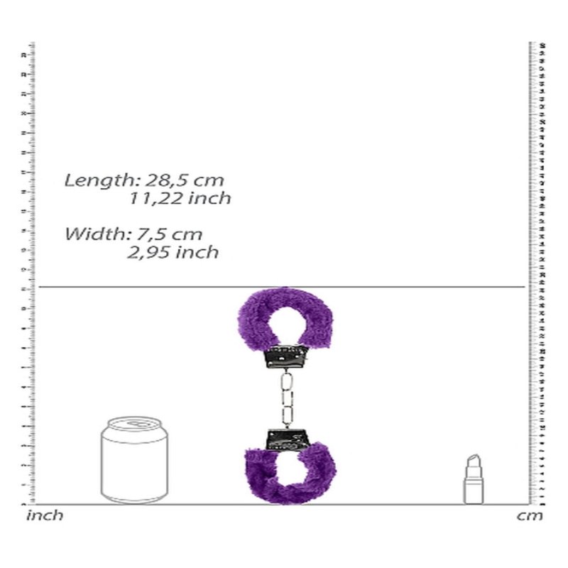 Наручники - Ouch! Beginner's Handcuffs Furry Purple