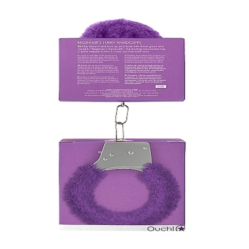 Наручники - Ouch! Beginner's Handcuffs Furry Purple