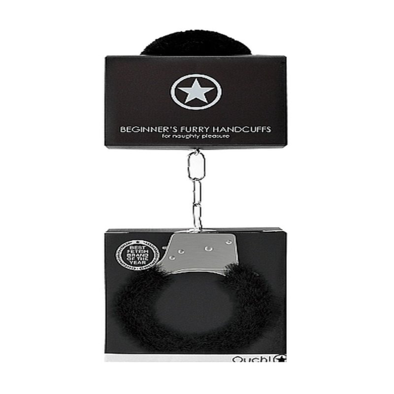 Наручники - Ouch! Beginner's Handcuffs Furry Black