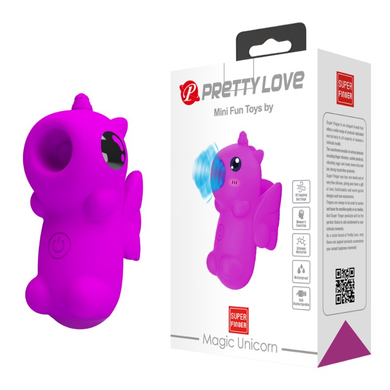 Насадка на палець - Pretty Love Magic Unicorn Stimulator Purple - зображення 1