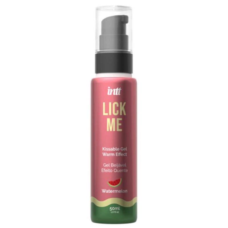 Лубрикант - Intt Lick Me Watermelon Kissable Gel With Warm Effect, 50 мл - зображення 1