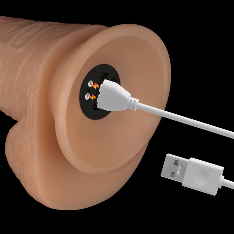 Реалістичний вібратор - Vibrating Power Basics Cock 8"