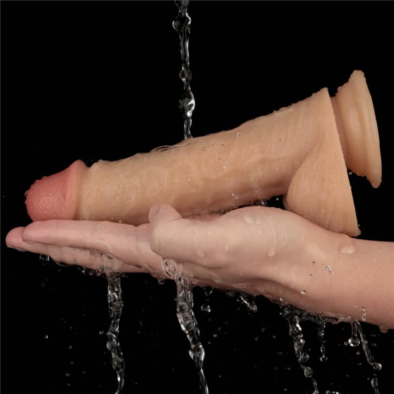 Реалістичний вібратор - Vibrating Power Basics Cock 8"
