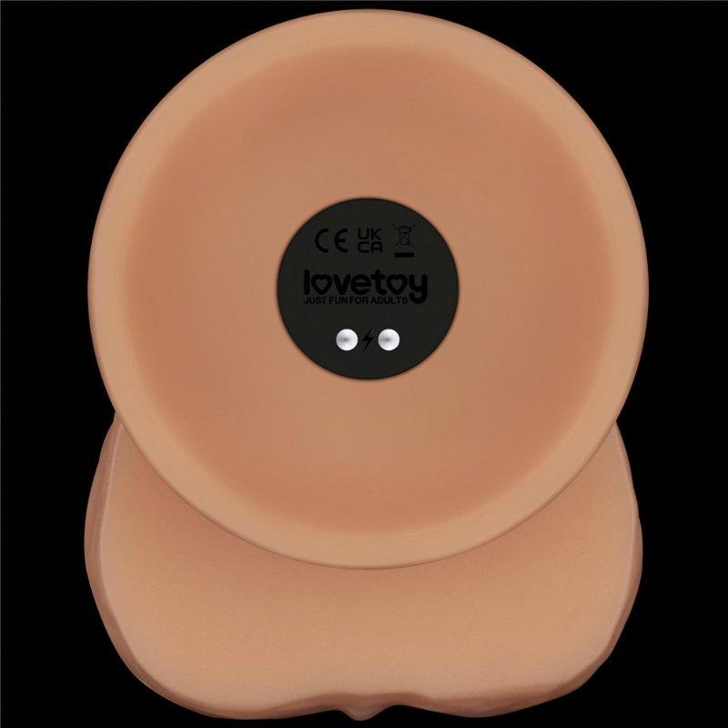 Реалістичний вібратор - Vibrating Power Basics Cock 8.5"