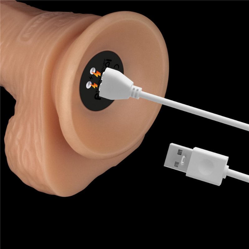 Реалістичний вібратор - Vibrating Power Basics Cock 8.5"