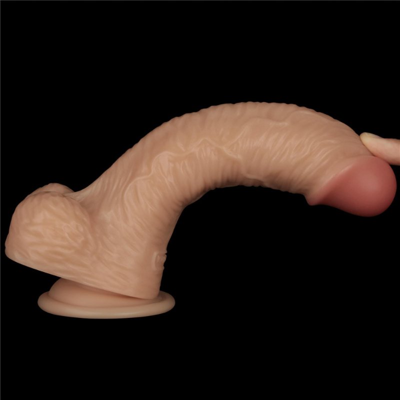 Реалістичний вібратор - Vibrating Power Basics Cock 8.5"