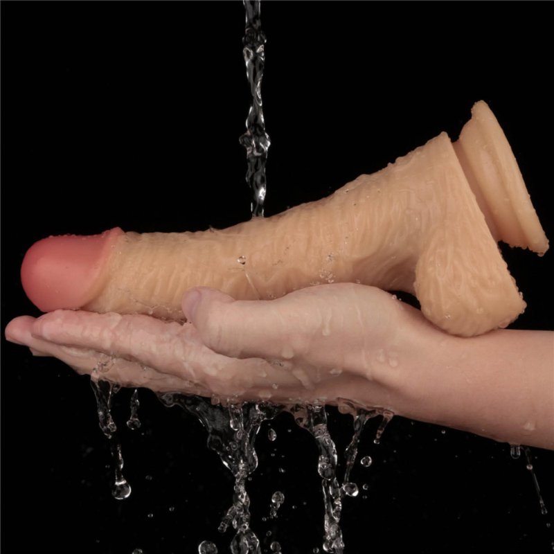 Реалістичний вібратор - Vibrating Power Basics Cock 8.5"