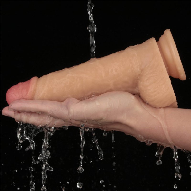 Реалістичний вібратор - Vibrating Power Basics Cock 9"