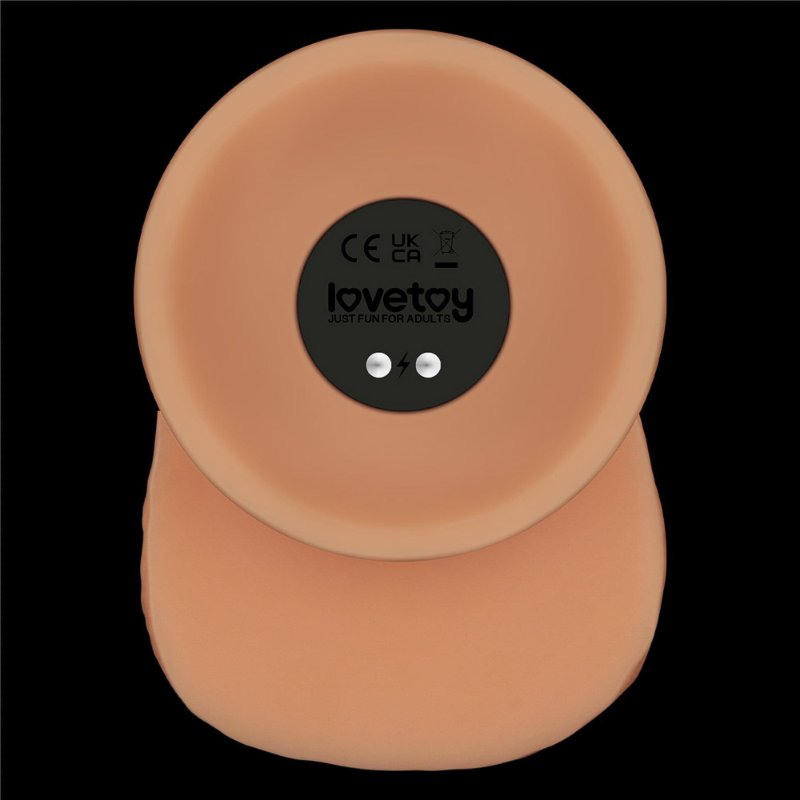 Реалістичний вібратор - Vibrating Power Basics Cock 9.5"