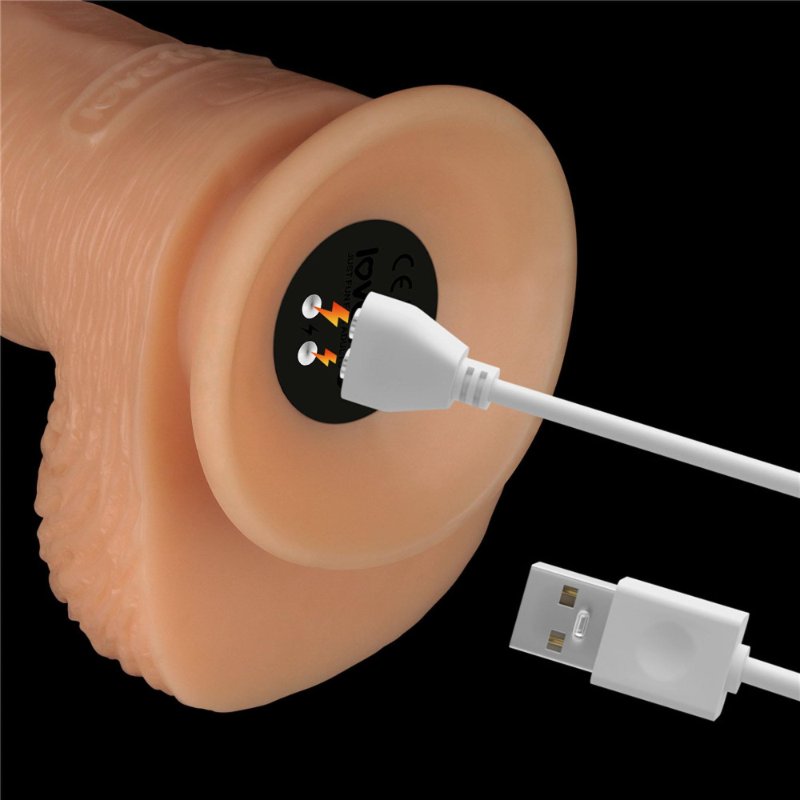 Реалістичний вібратор - Vibrating Power Basics Cock 9.5"