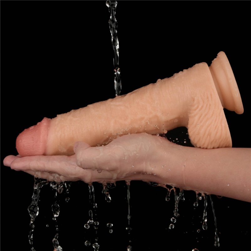Реалістичний вібратор - Vibrating Power Basics Cock 9.5"