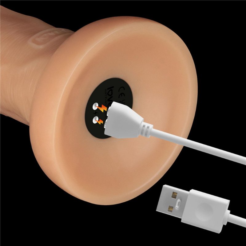 Реалістичний вібратор - Vibrating Power Basics Cock 10"