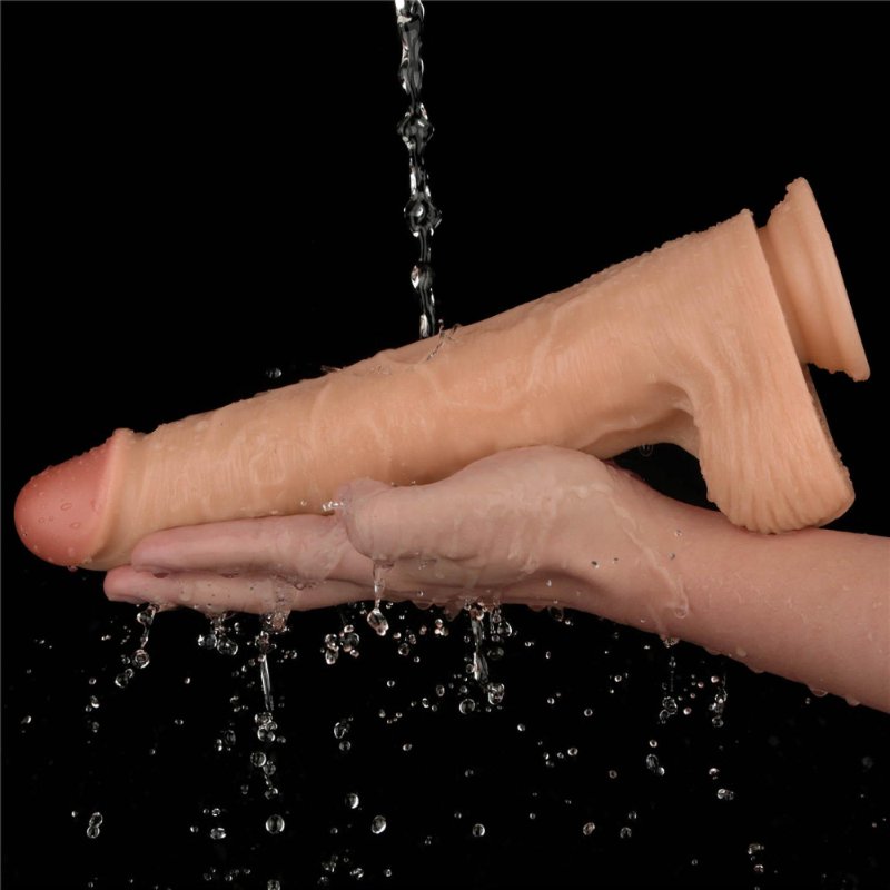 Реалістичний вібратор - Vibrating Power Basics Cock 11"