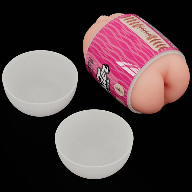 Мастурбатор - Slider Double-Ended Masturbator Ass and Vagina Flesh (пошкоджена захисна плівка)