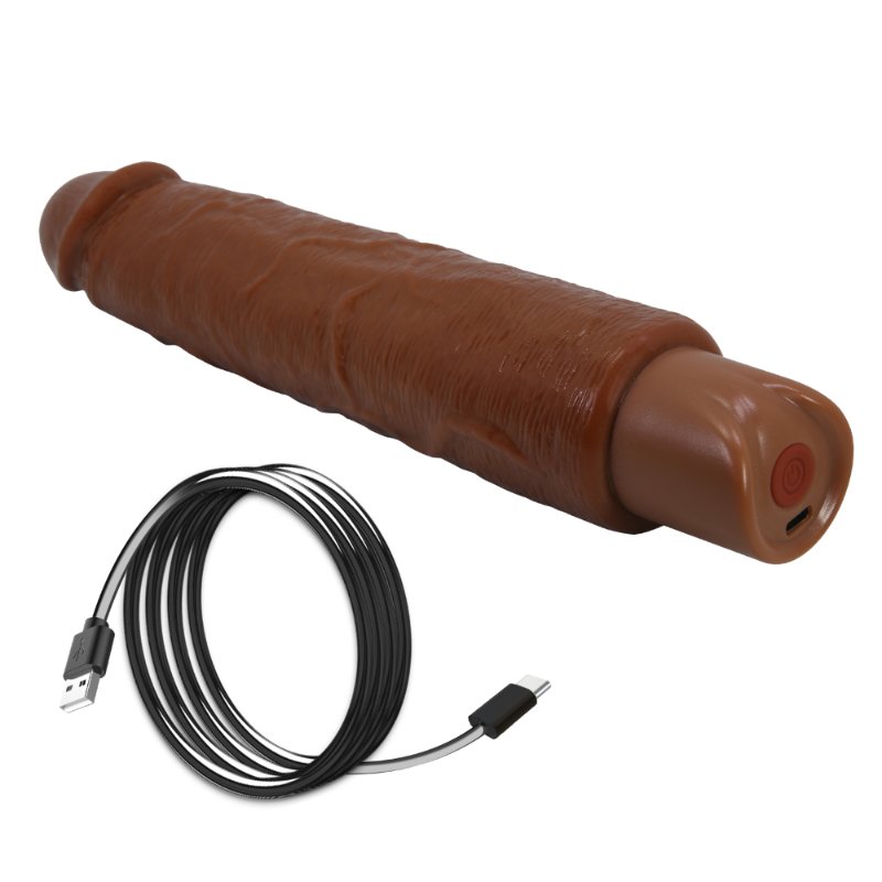 Реалістичний вібратор - Pretty Love Soren Realistic Vibrating Dildo Brown