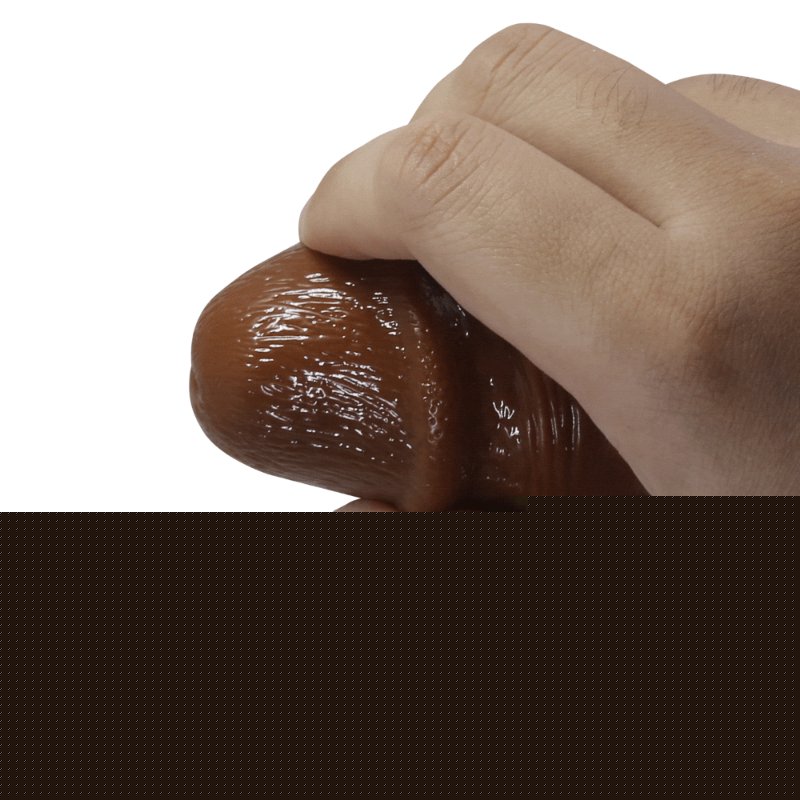 Реалістичний вібратор - Pretty Love Osric Realistic Vibrating Dildo Brown