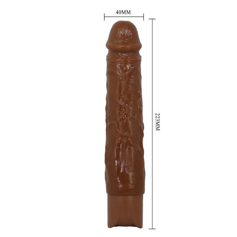 Реалістичний вібратор - Pretty Love Osric Realistic Vibrating Dildo Brown