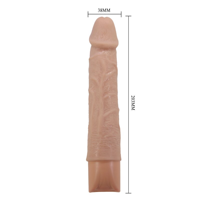 Реалістичний вібратор - Pretty Love Leander Realistic Vibrating Dildo Flesh