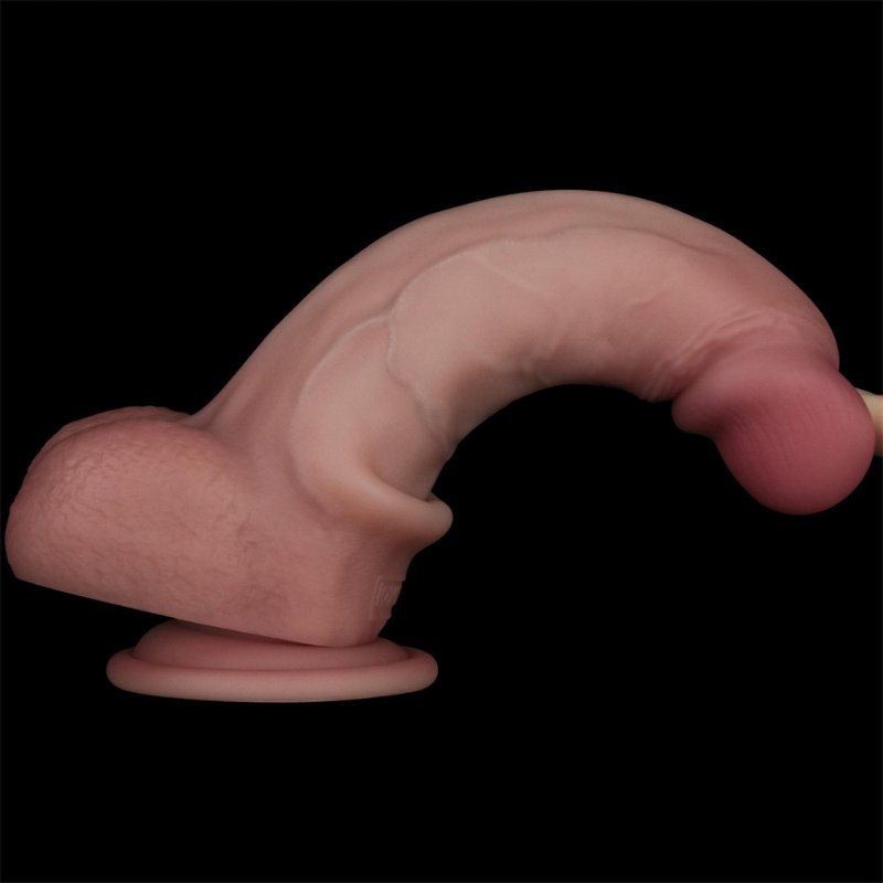 Фалоімітатор - Sliding Skin Pro II Dual Layer Silicone Dong 8" Flesh