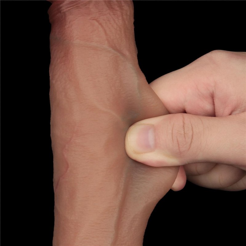 Фалоімітатор - Sliding Skin Pro Dual Layer Silicone Dong 9" Flesh