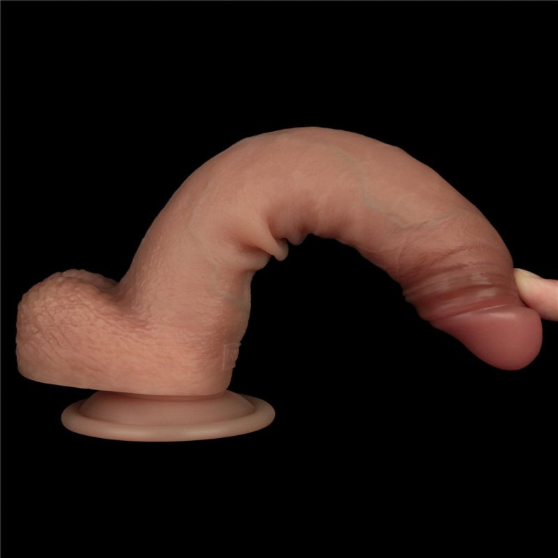 Фалоімітатор - Sliding Skin Pro Dual Layer Silicone Dong 8.5" Flesh #2