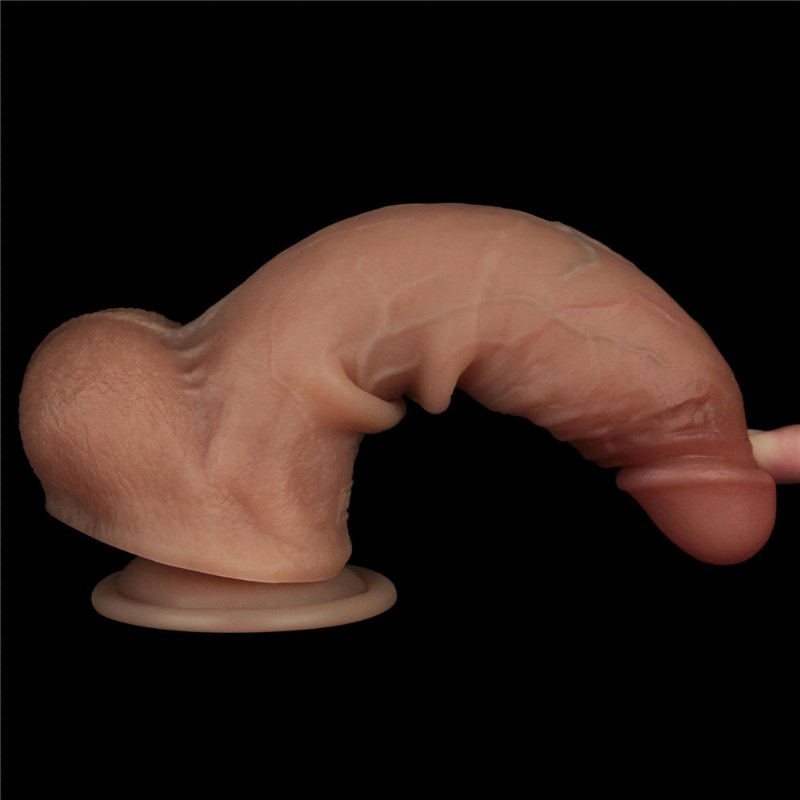 Фалоімітатор - Sliding Skin Pro Dual Layer Silicone Dong 8.5" Flesh #1