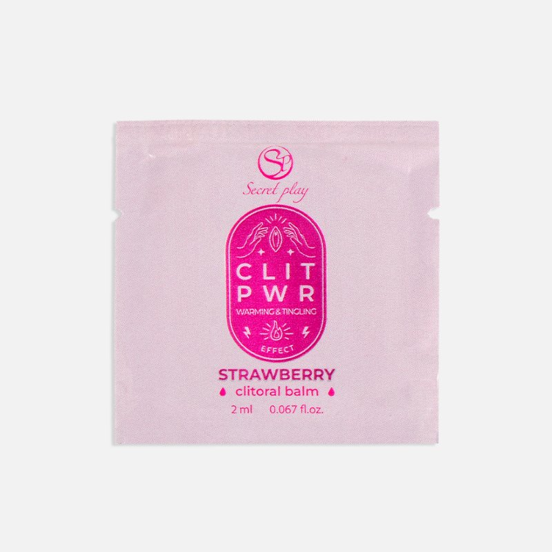 Бальзам для клітора з вібрацією - Secret Play Clit Pwr Strawberry, 2 мл - зображення 1