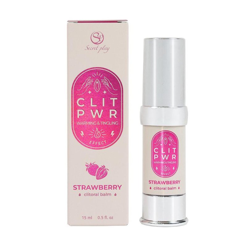 Бальзам для клітора з вібрацією - Secret Play Clit Pwr Strawberry, 15 мл - зображення 1