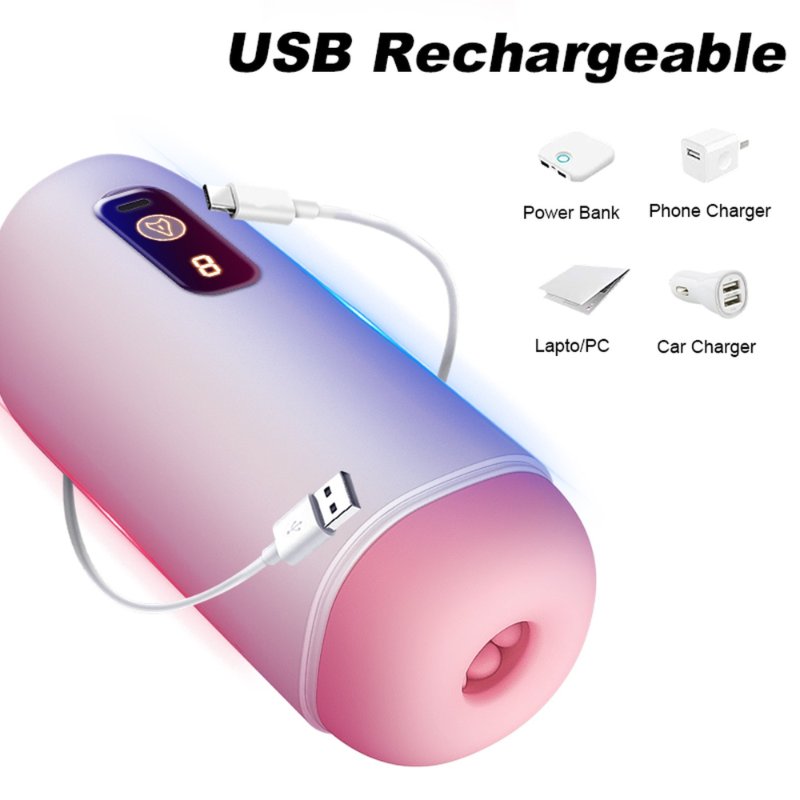 Мастурбатор - USB Rechargeable, 8 vibration functions