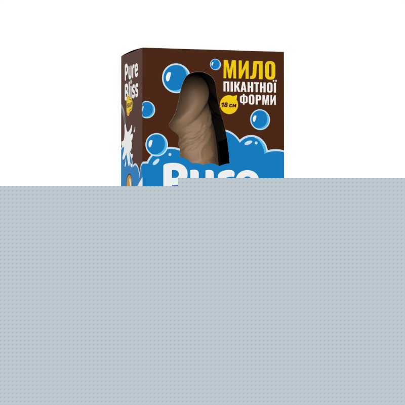 Мило член Pure Bliss Choco Boom Brown, 18 см