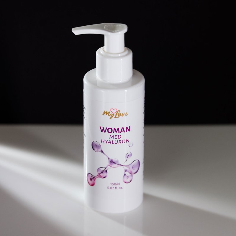 Інтимний зволожуючий гель-лубрикант для жінок - MyLove Woman Med Hyaluron, 150 мл