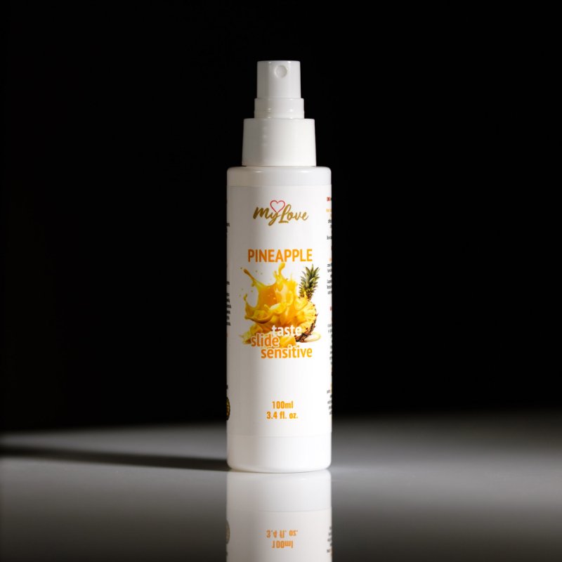 Інтимний гель-лубрикант - MyLove Taste Slide Sensitive Pineapple, 100 мл