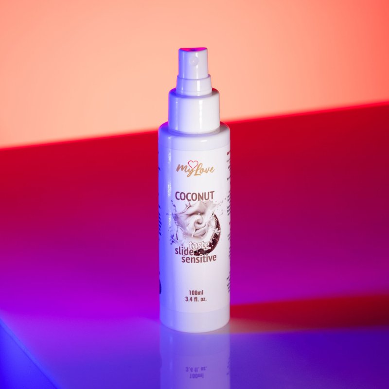 Інтимний гель-лубрикант - MyLove Taste Slide Sensitive Coconut, 100 мл