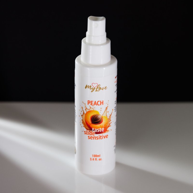 Інтимний гель-лубрикант - MyLove Taste Slide Sensitive Peach, 100 мл