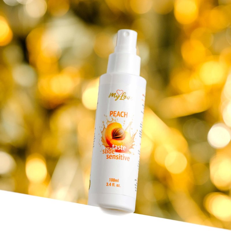 Інтимний гель-лубрикант - MyLove Taste Slide Sensitive Peach, 100 мл