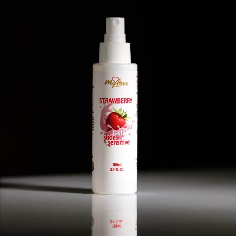 Інтимний гель-лубрикант - MyLove Taste Slide Sensitive Strawberry, 100 мл