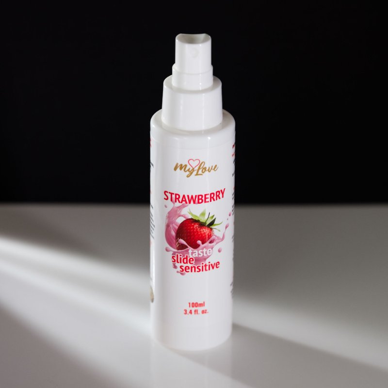 Інтимний гель-лубрикант - MyLove Taste Slide Sensitive Strawberry, 100 мл