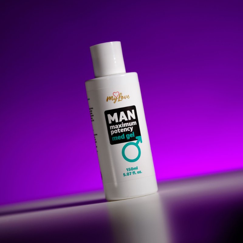 Інтимний гель-лубрикант для чоловіків - MyLove Man Maximum Potency Med Gel, 150 мл