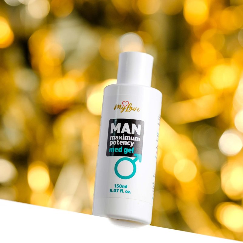 Інтимний гель-лубрикант для чоловіків - MyLove Man Maximum Potency Med Gel, 150 мл
