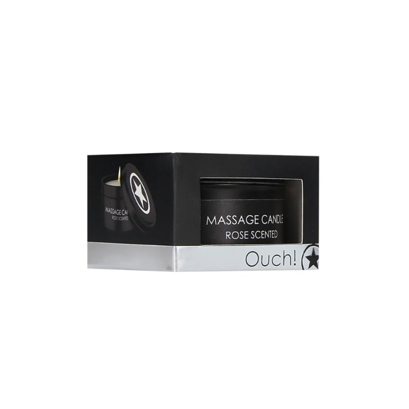 Масажна свічка - Ouch! Massage Candle Rose Scented, 100 г