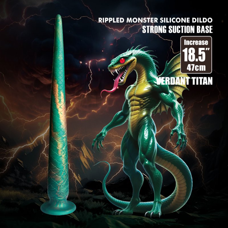 Фентезійний фалоімітатор - Power Monsters Verdant Titan, 47 см